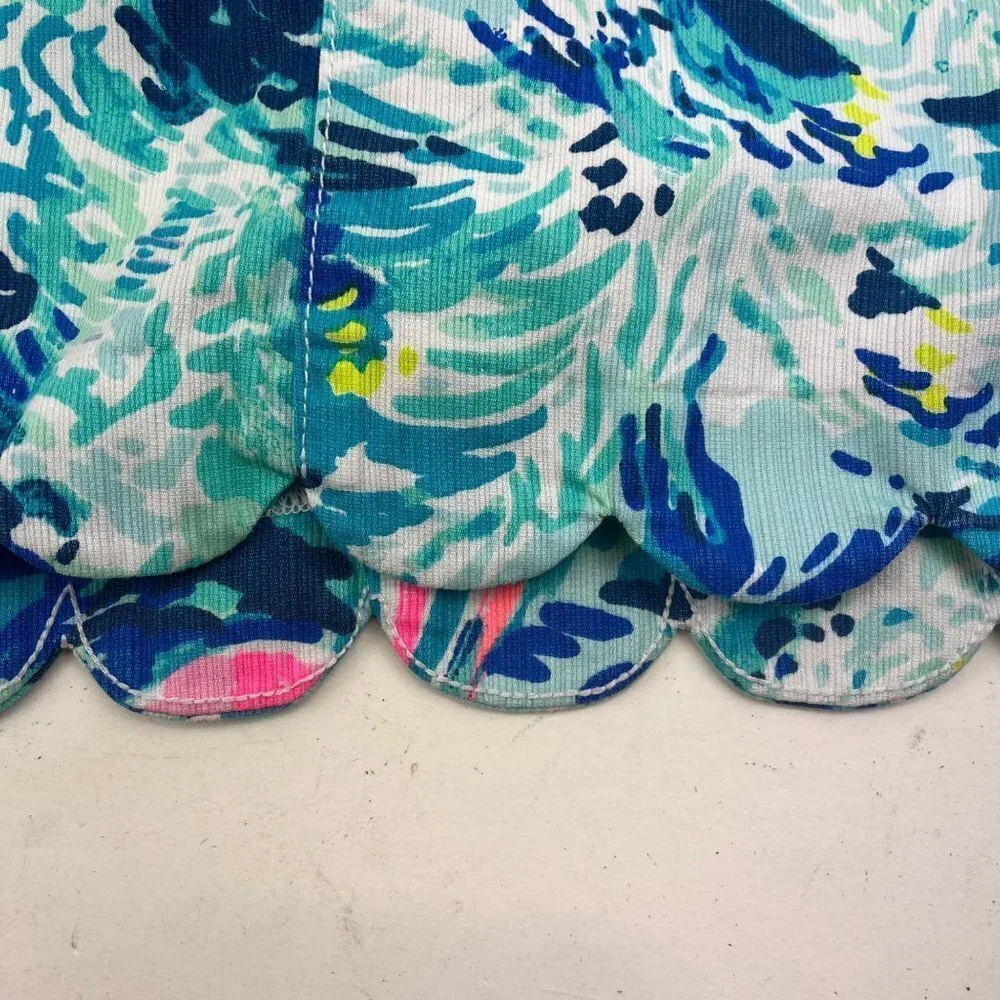Lilly Pulitzer Colette Skort Holy Grail Hey Bay Bay Sailboat Blue Print Size 0 - Picture 10 of 10